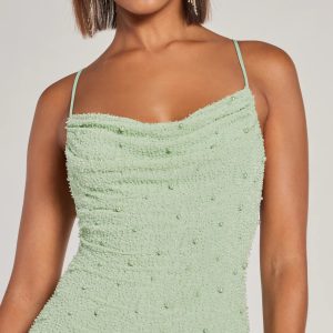 Keira Faux Pearl Strappy Open-Back Mini Dress - Image 22