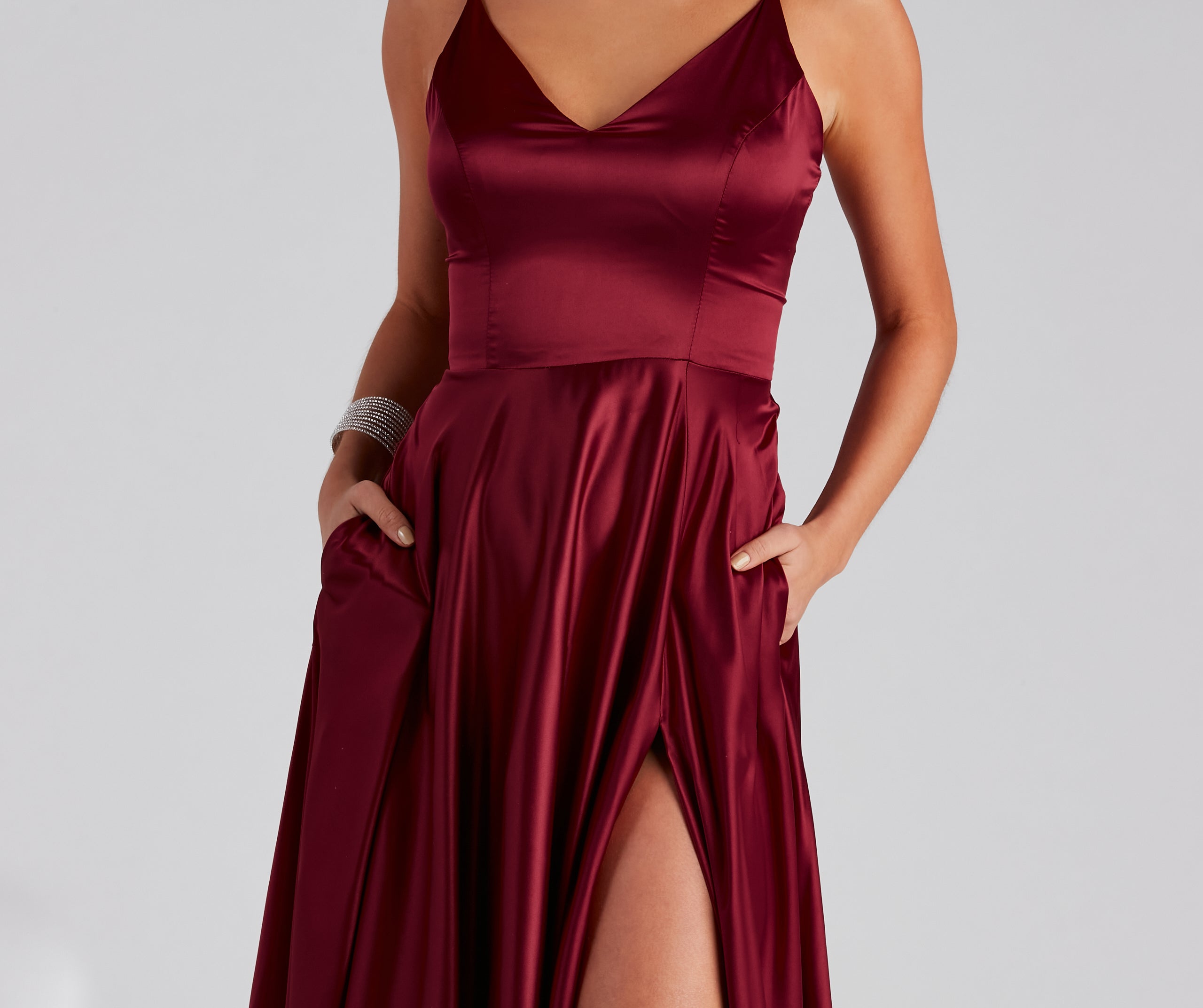 Juliet Formal High Slit Dress - Image 12
