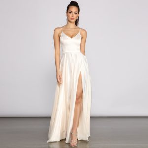 Juliet Formal High Slit Dress - Image 25