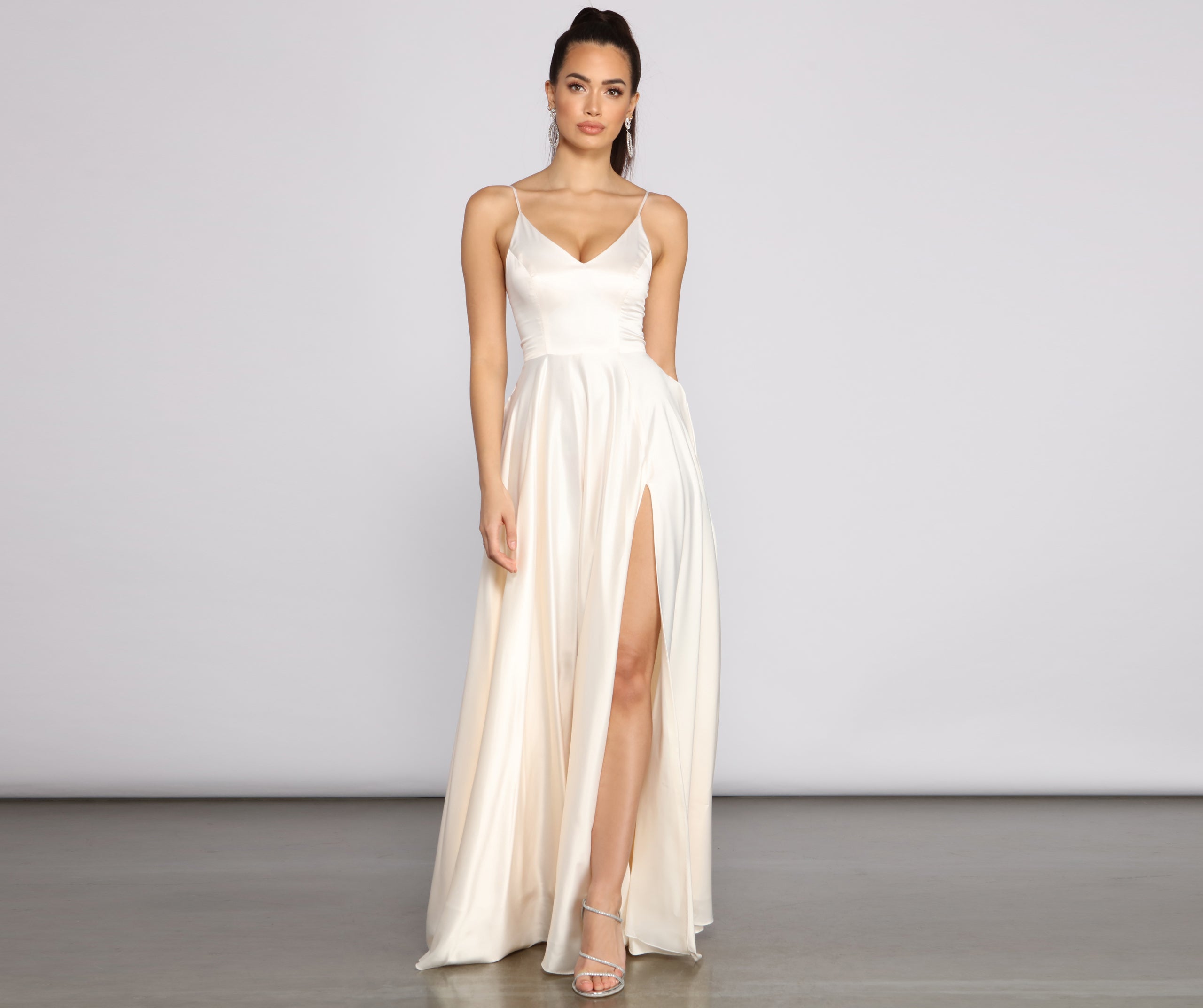 Juliet Formal High Slit Dress - Image 25