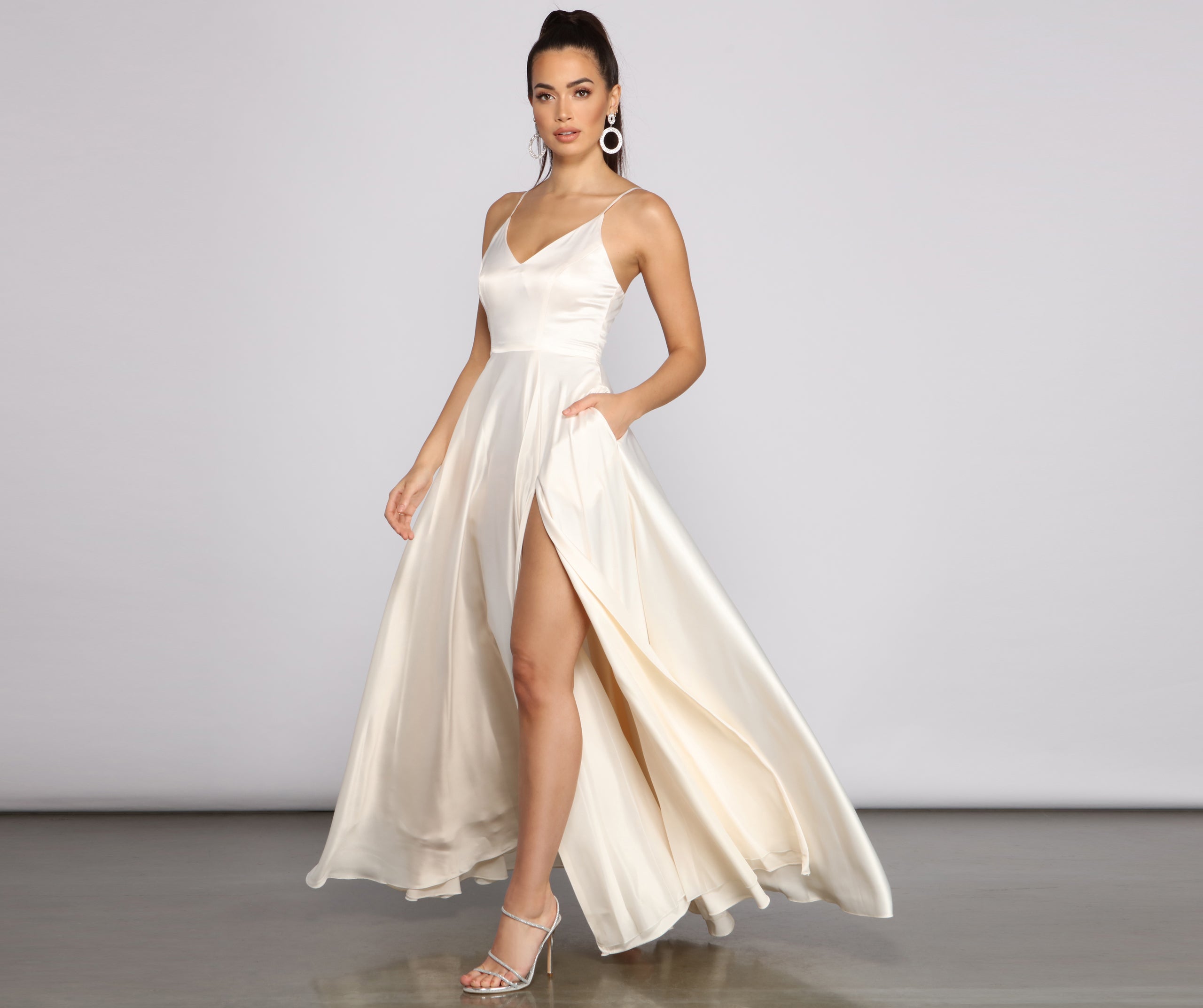 Juliet Formal High Slit Dress - Image 27