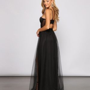 Cintra Mesh Tulle Bustier Gown - Image 2