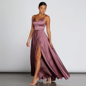 Juliet Formal High Slit Dress - Image 59