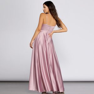 Juliet Formal High Slit Dress - Image 8