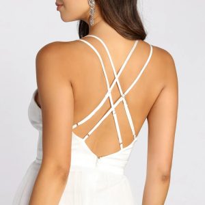 Haisley Formal Tulle And Satin Dress - Image 13