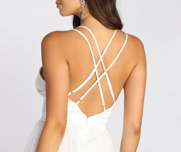 Haisley Formal Tulle And Satin Dress
