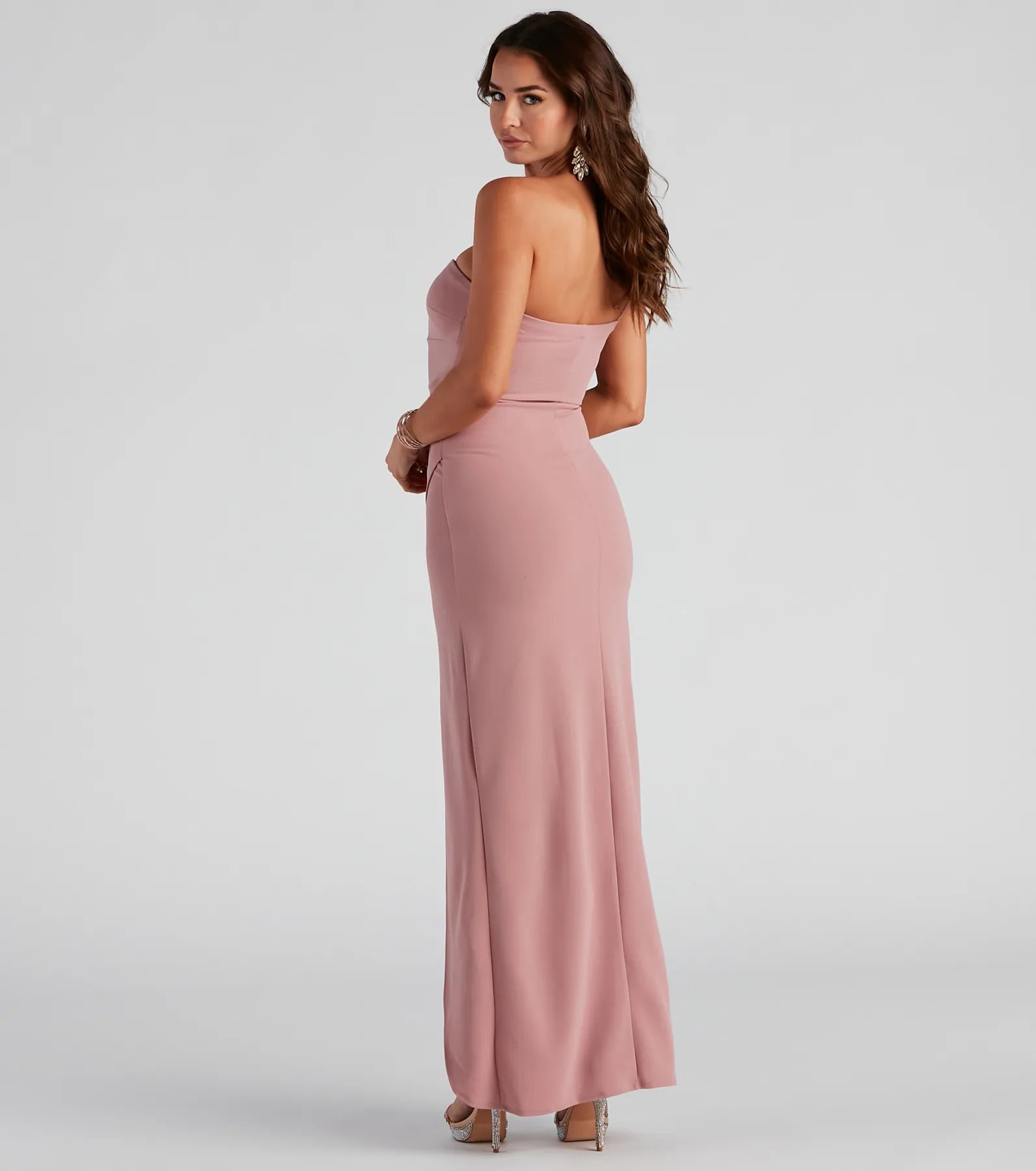 Iris One-Shoulder Crepe Dress - Image 20