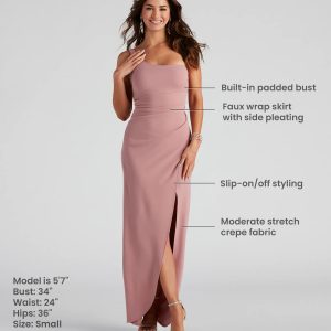 Iris One-Shoulder Crepe Dress - Image 23