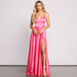 Juliet Formal High Slit Dress - Image 45