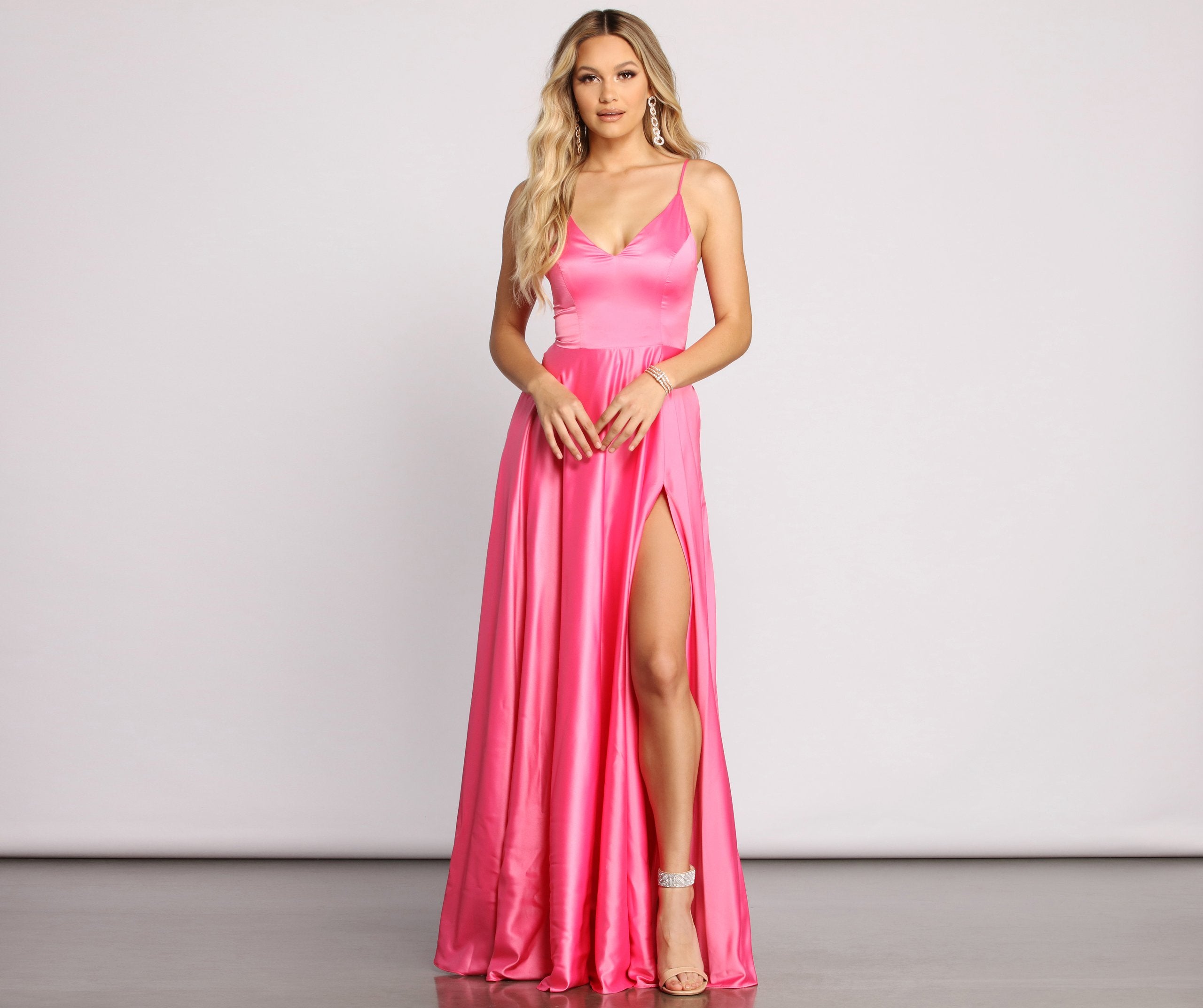 Juliet Formal High Slit Dress - Image 45