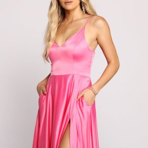 Juliet Formal High Slit Dress - Image 55