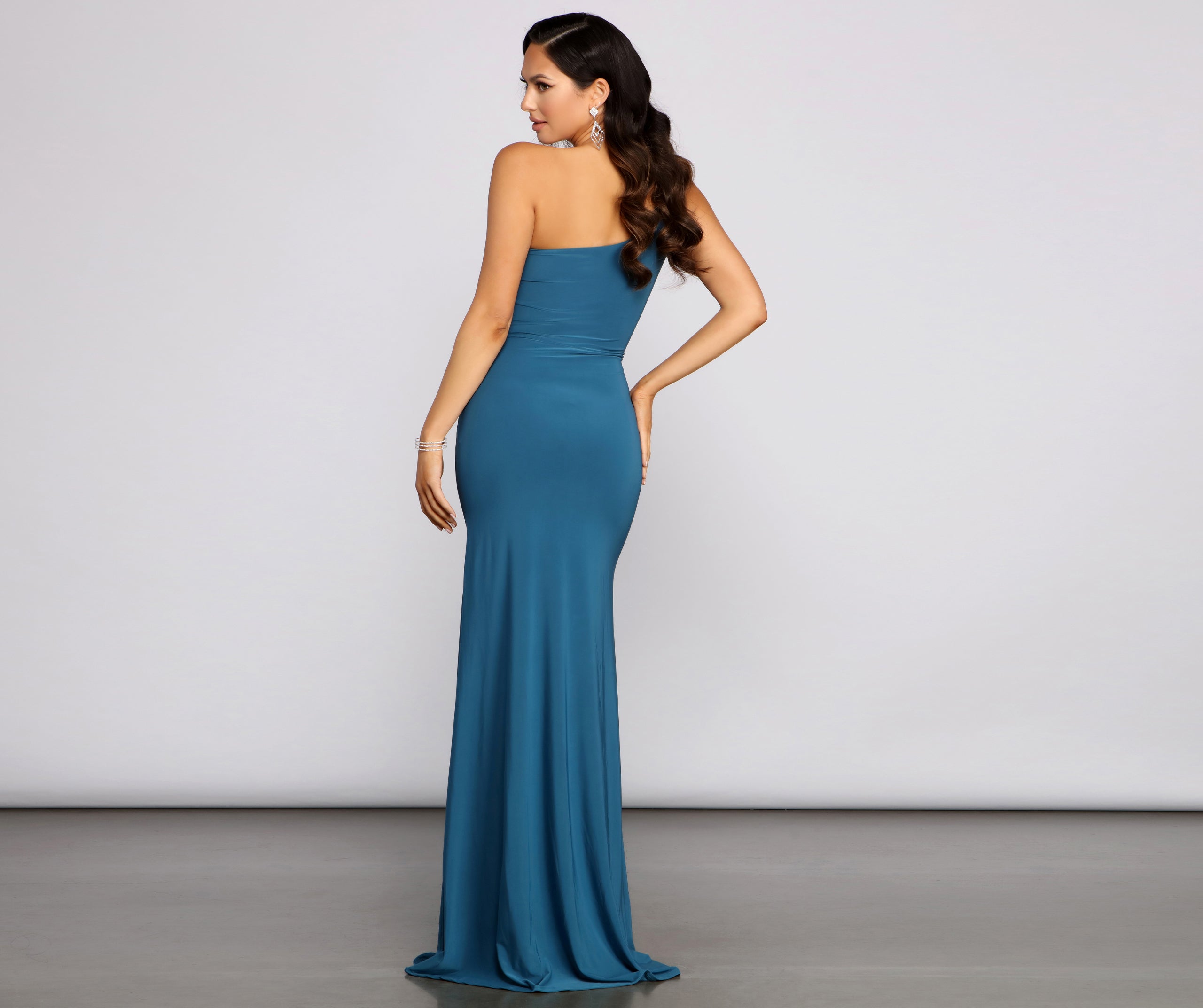 Janie Formal One Shoulder Dress - Image 2