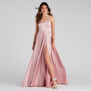 Juliet Formal High Slit Dress - Image 34
