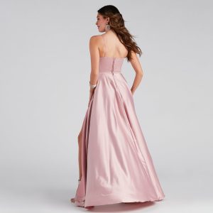 Juliet Formal High Slit Dress - Image 36