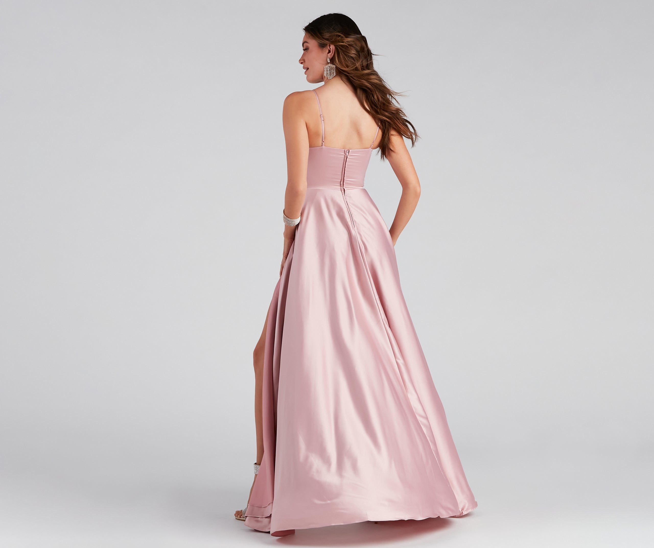 Juliet Formal High Slit Dress - Image 36