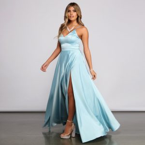 Juliet Formal High Slit Dress - Image 62