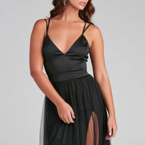 Haisley Formal Tulle And Satin Dress - Image 6