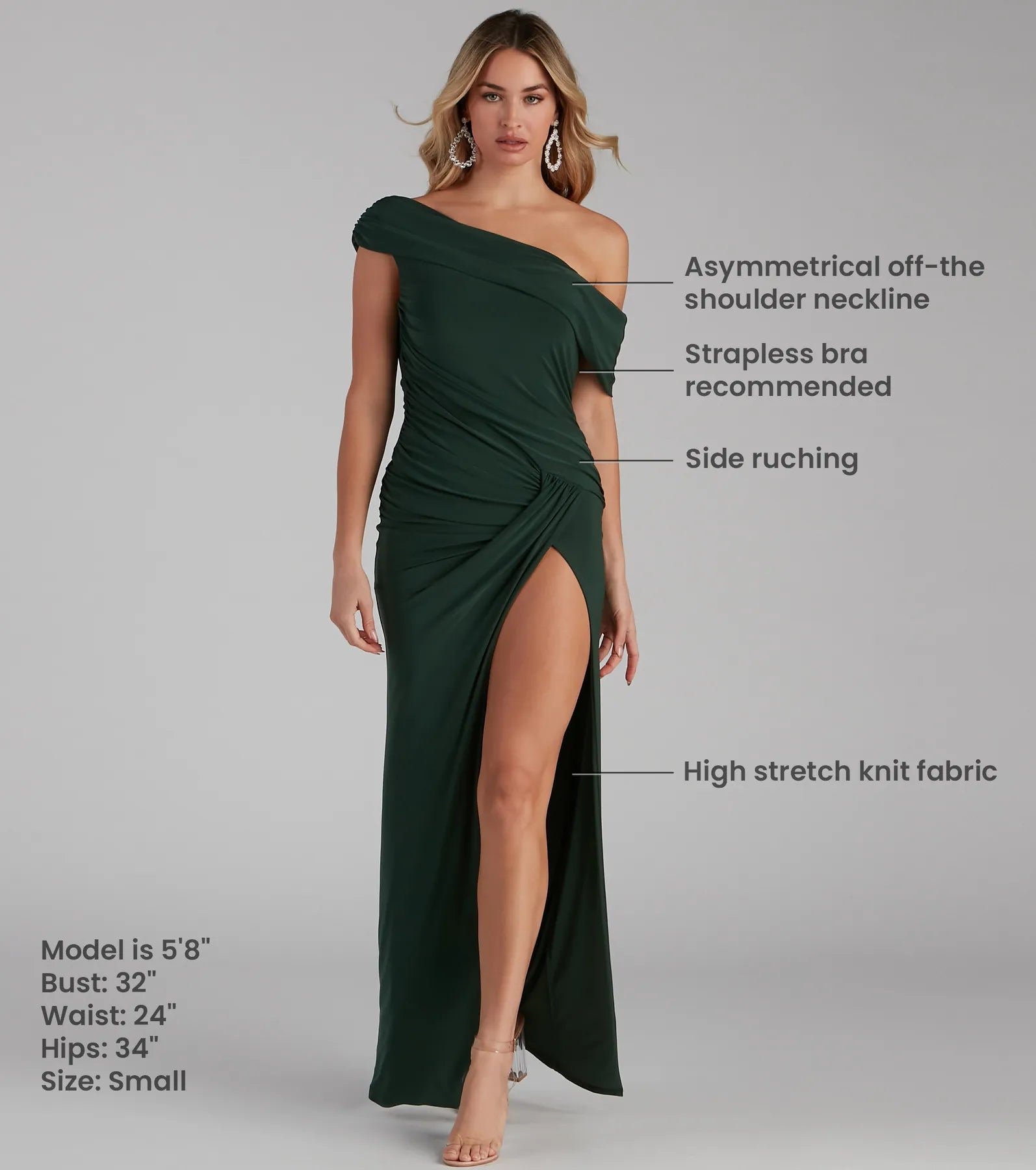 Kaleigh Off Shoulder Dress - Image 6