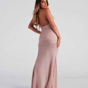 Celina Glitter Knit Mermaid Dress - Image 7