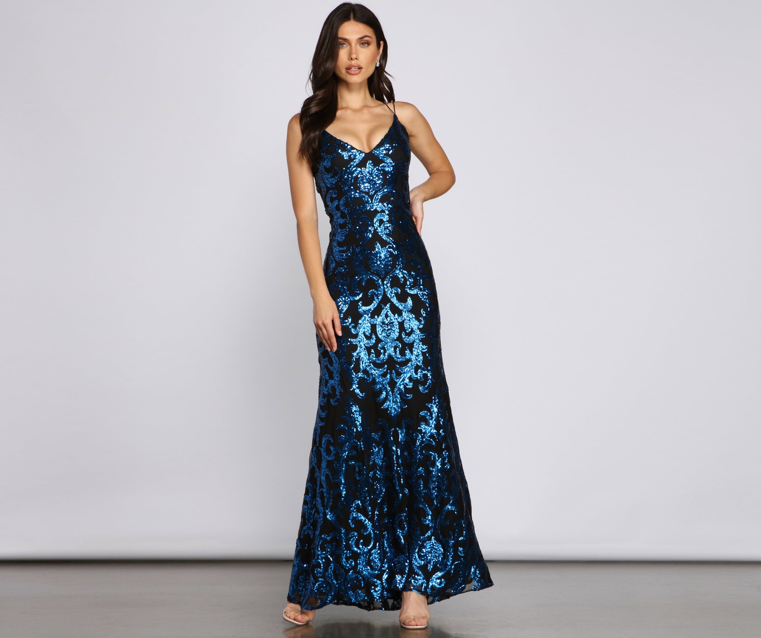 Lila Formal Open-Back Sequin Mermaid Dress - Image 27