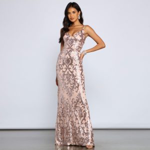 Lila Formal Open-Back Sequin Mermaid Dress - Image 21