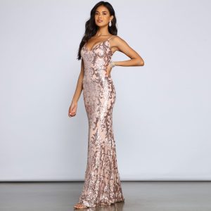 Lila Formal Open-Back Sequin Mermaid Dress - Image 23
