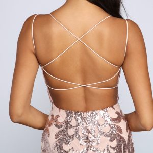 Lila Formal Open-Back Sequin Mermaid Dress - Image 25