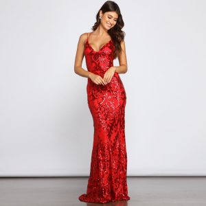 Lila Formal Open-Back Sequin Mermaid Dress - Image 16