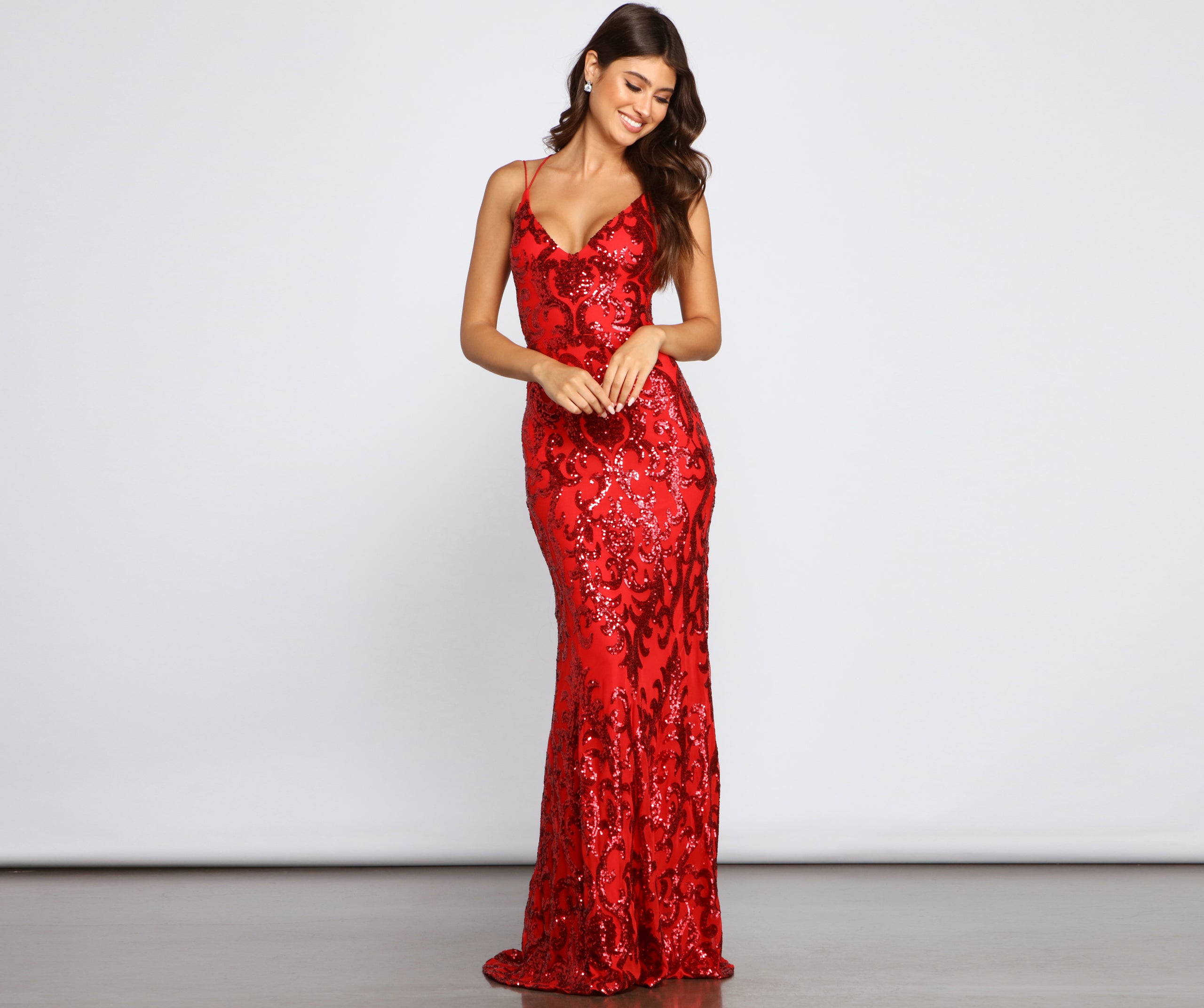 Lila Formal Open-Back Sequin Mermaid Dress - Image 16