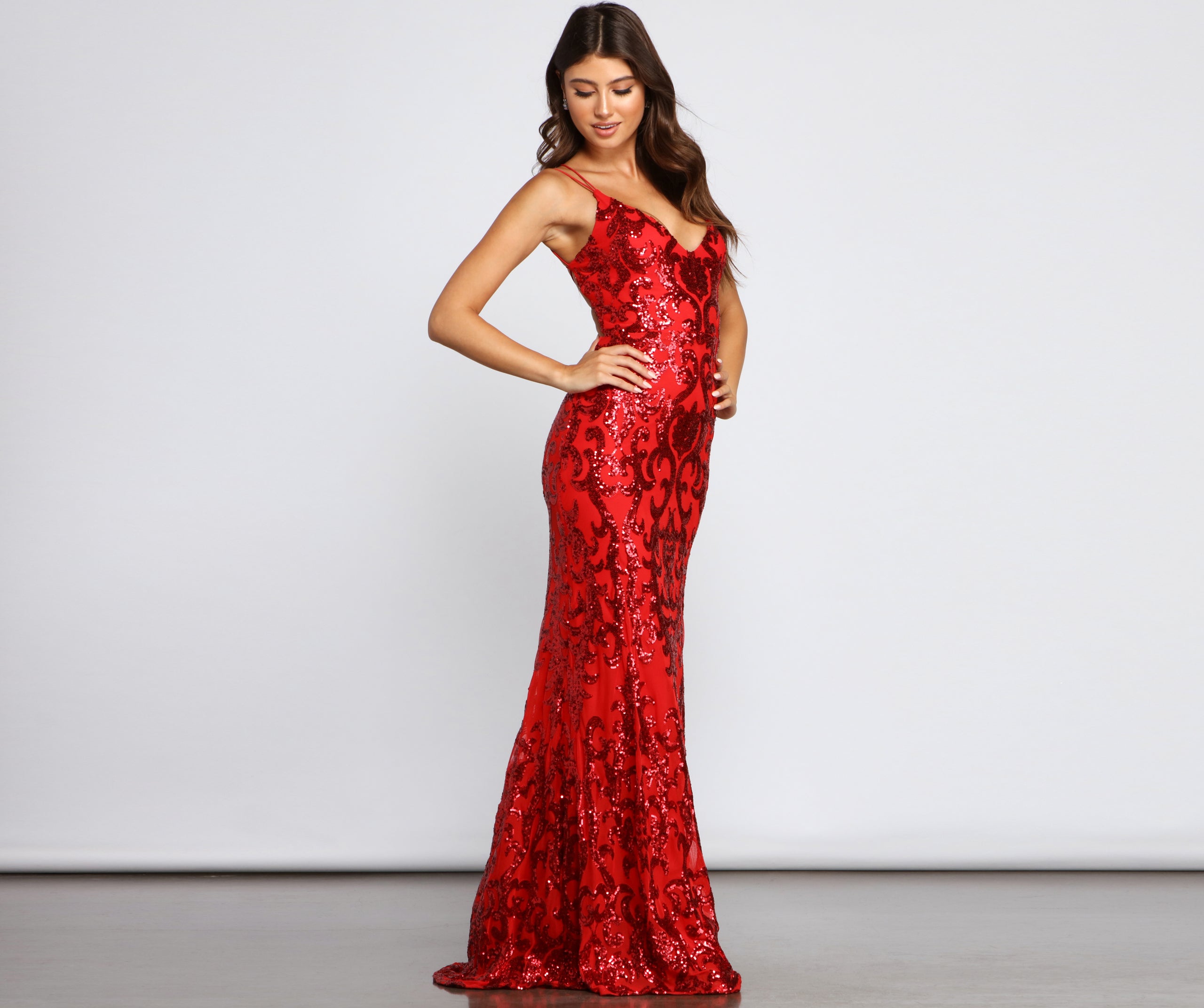 Lila Formal Open-Back Sequin Mermaid Dress - Image 20