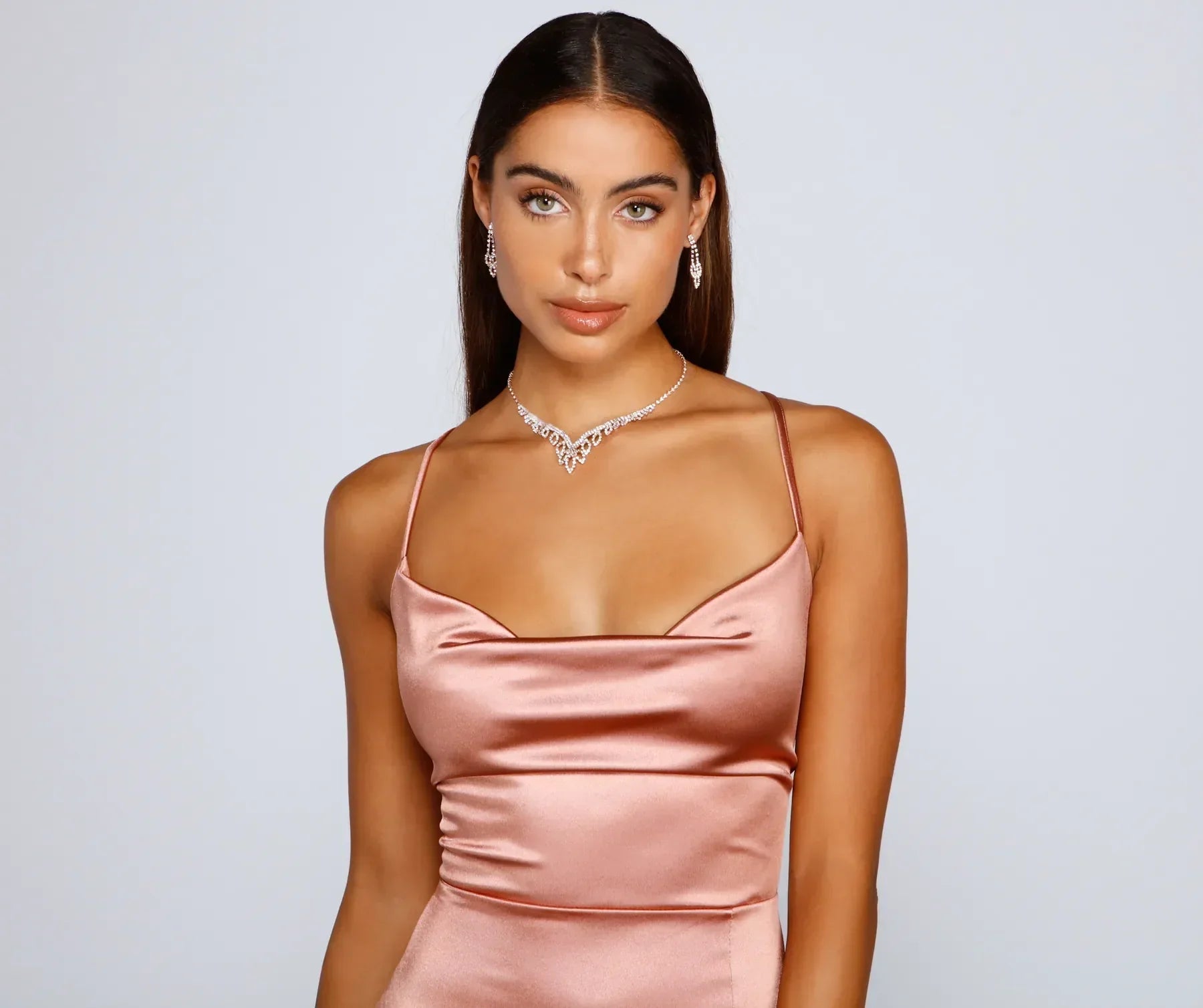 Bristol Formal Satin Lace-Up Dress - Image 18