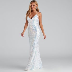 Lila Formal Open-Back Sequin Mermaid Dress - Image 34