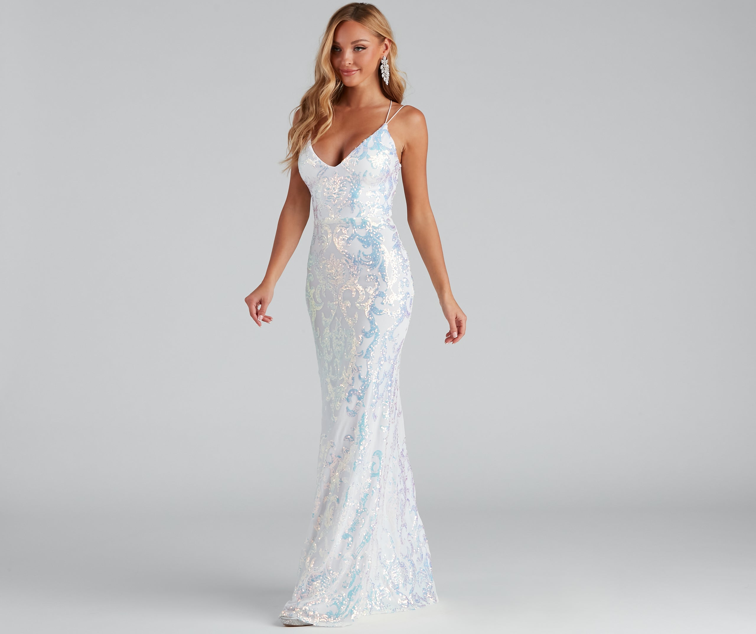 Lila Formal Open-Back Sequin Mermaid Dress - Image 34