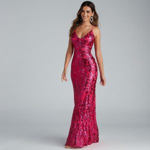 Lila Formal Open-Back Sequin Mermaid Dress - Image 5