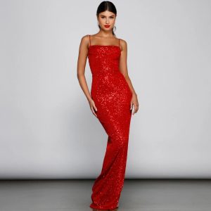 Fatima Sequin Cowl Neck Bodycon Formal Dress - Image 8