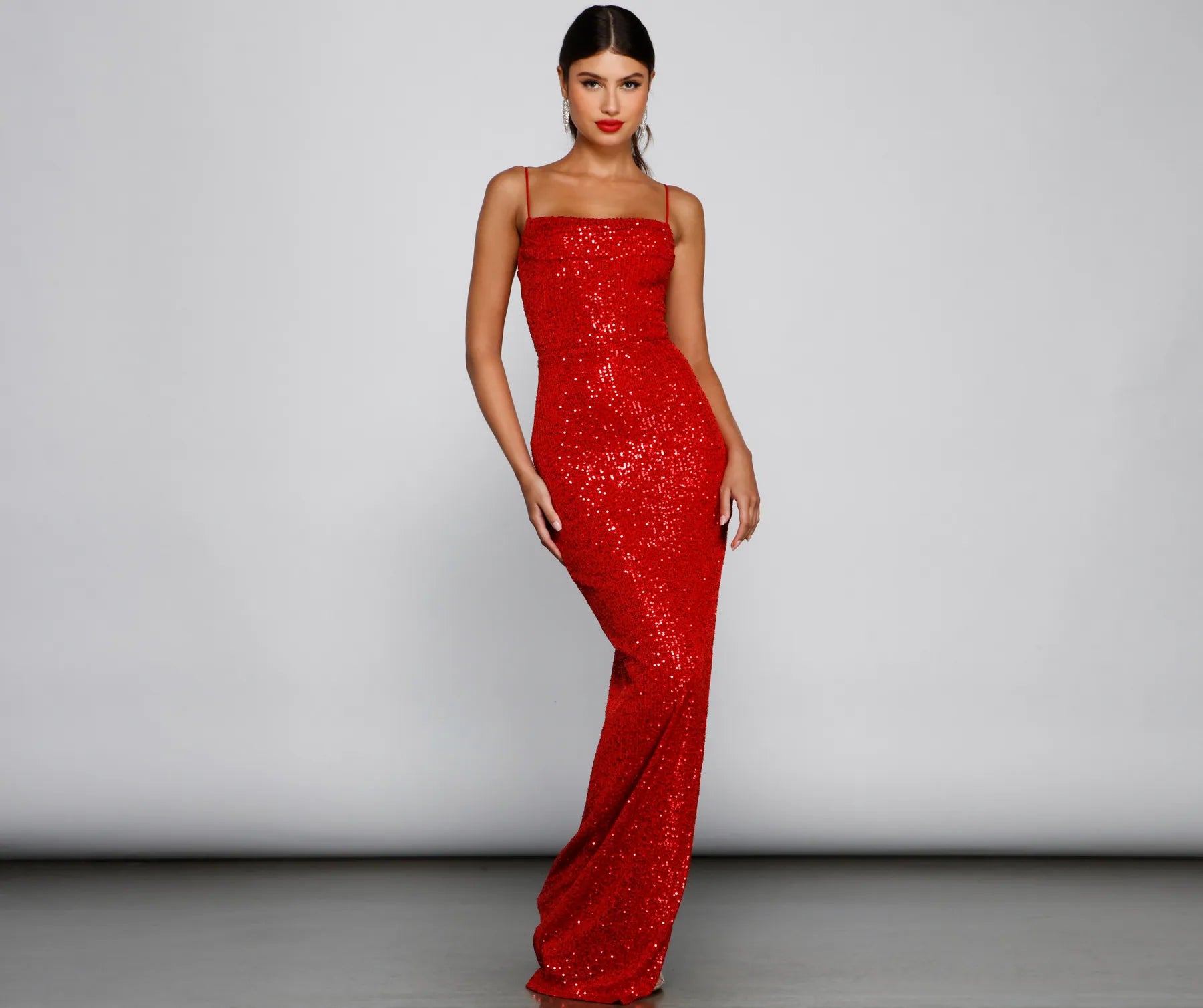 Fatima Sequin Cowl Neck Bodycon Formal Dress - Image 8