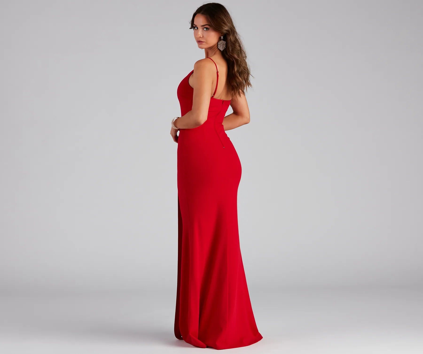 Fiona Formal One-Shoulder High Slit Dress - Image 8