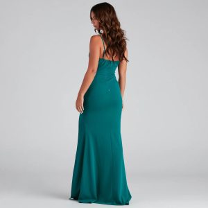Fiona Formal One-Shoulder High Slit Dress - Image 13