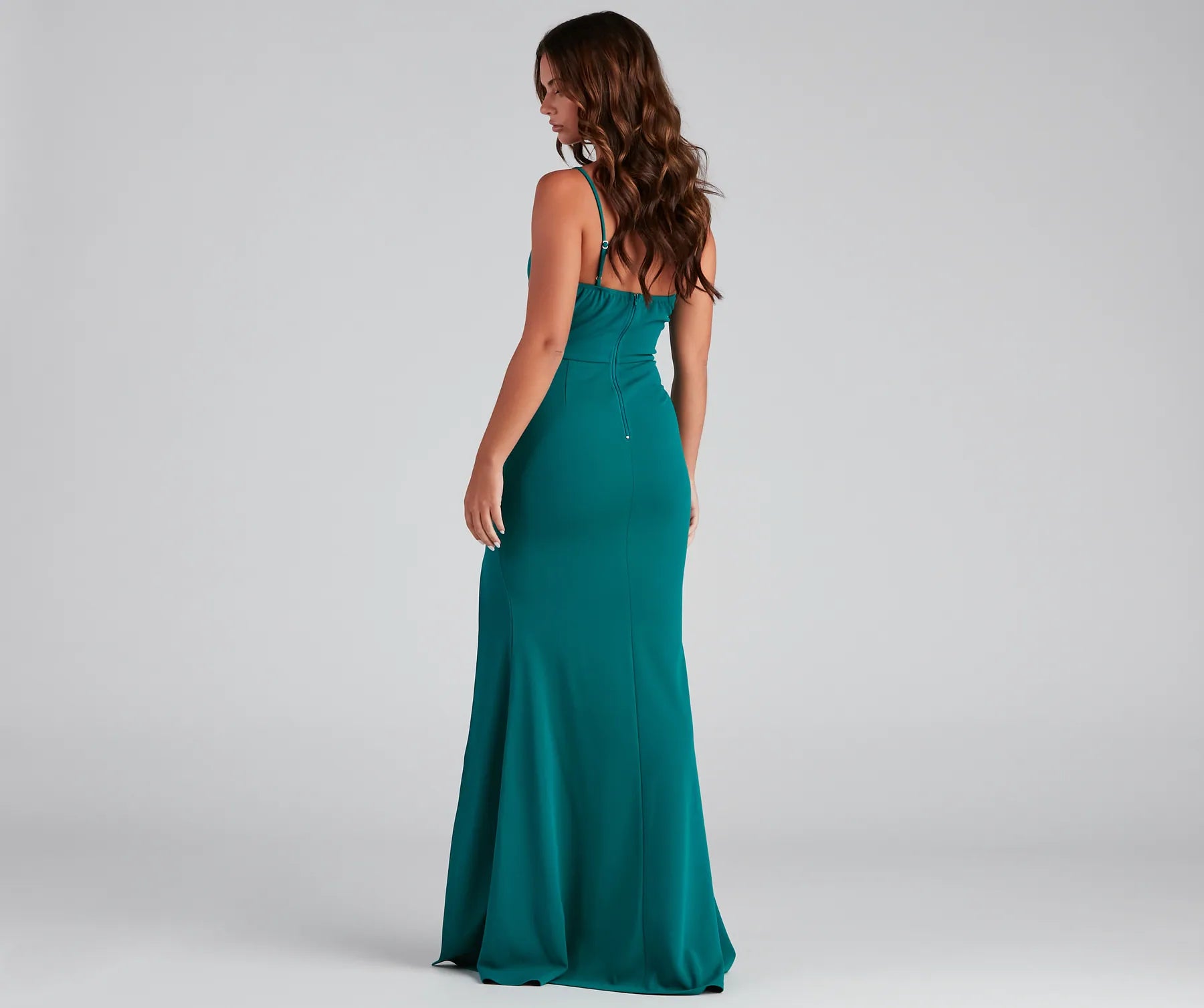 Fiona Formal One-Shoulder High Slit Dress - Image 13
