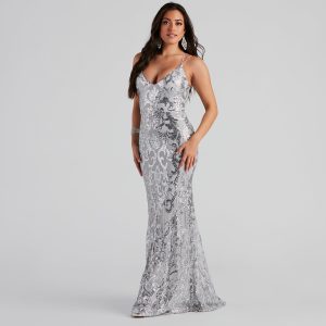 Lila Formal Open-Back Sequin Mermaid Dress - Image 38