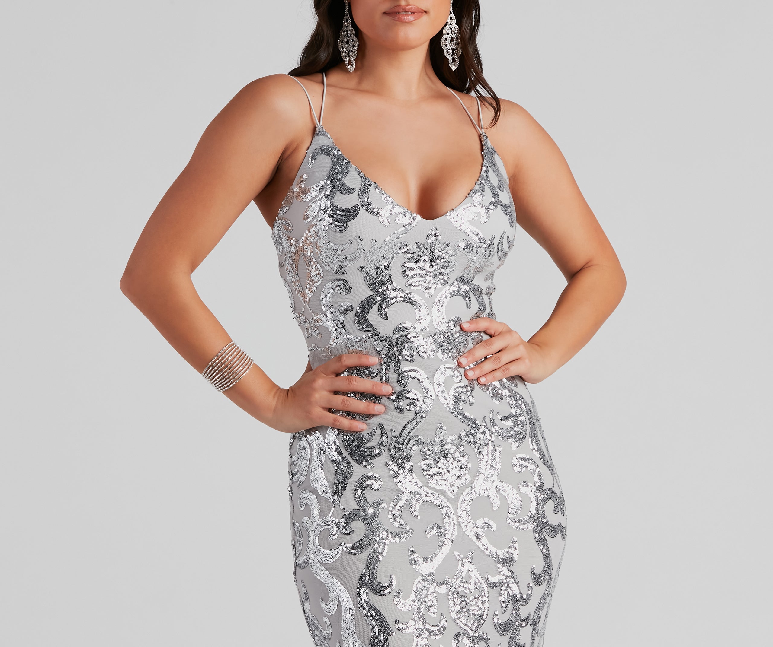 Lila Formal Open-Back Sequin Mermaid Dress - Image 39