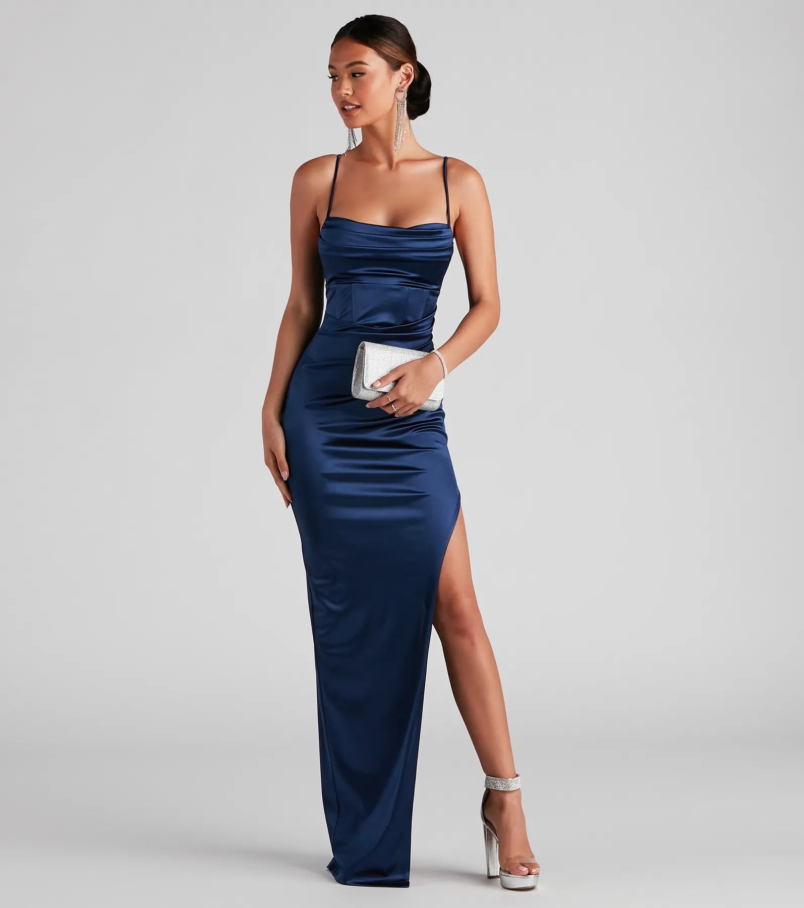 Carmella High Slit Corset Dress - Image 25