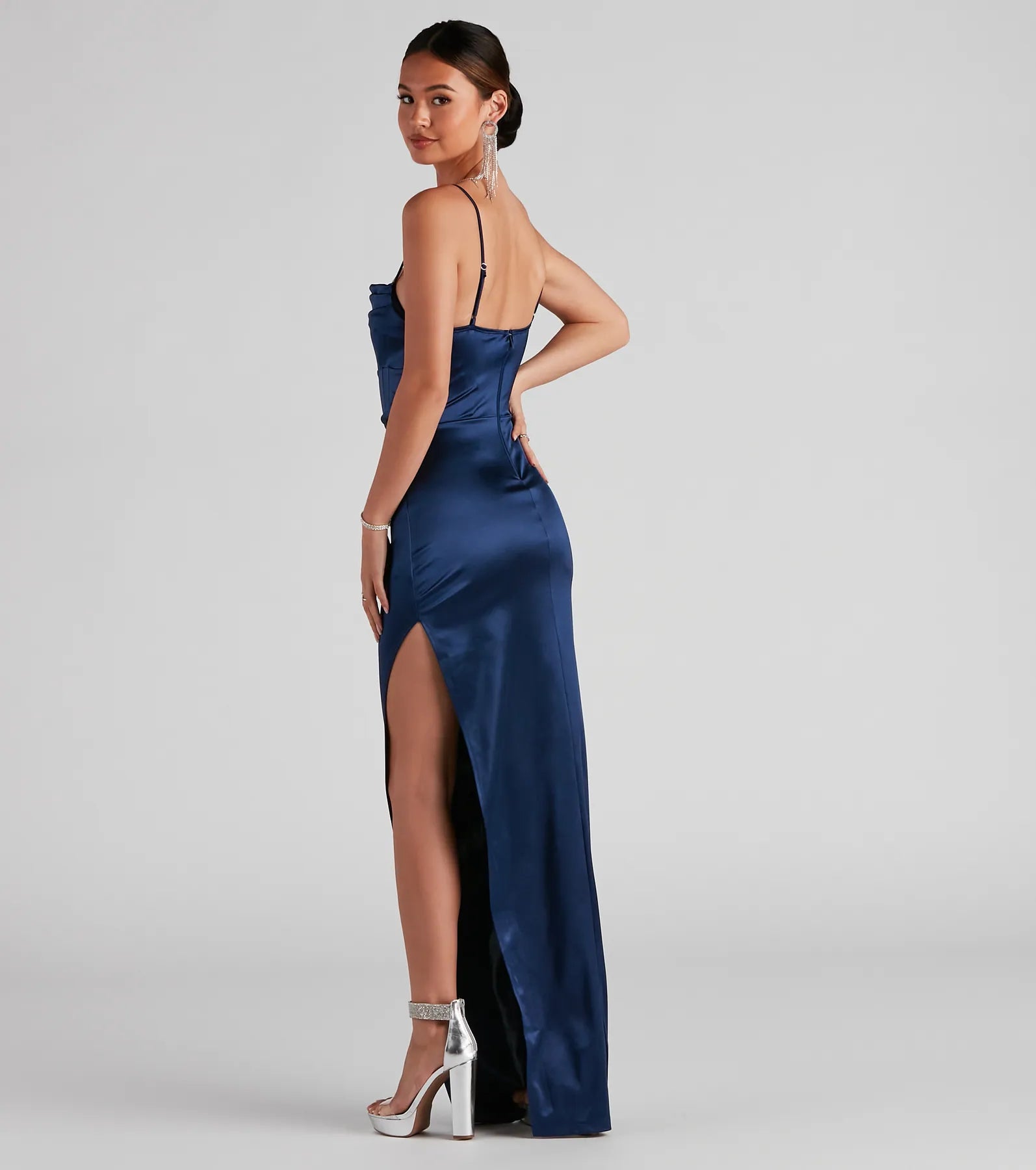 Carmella High Slit Corset Dress - Image 27