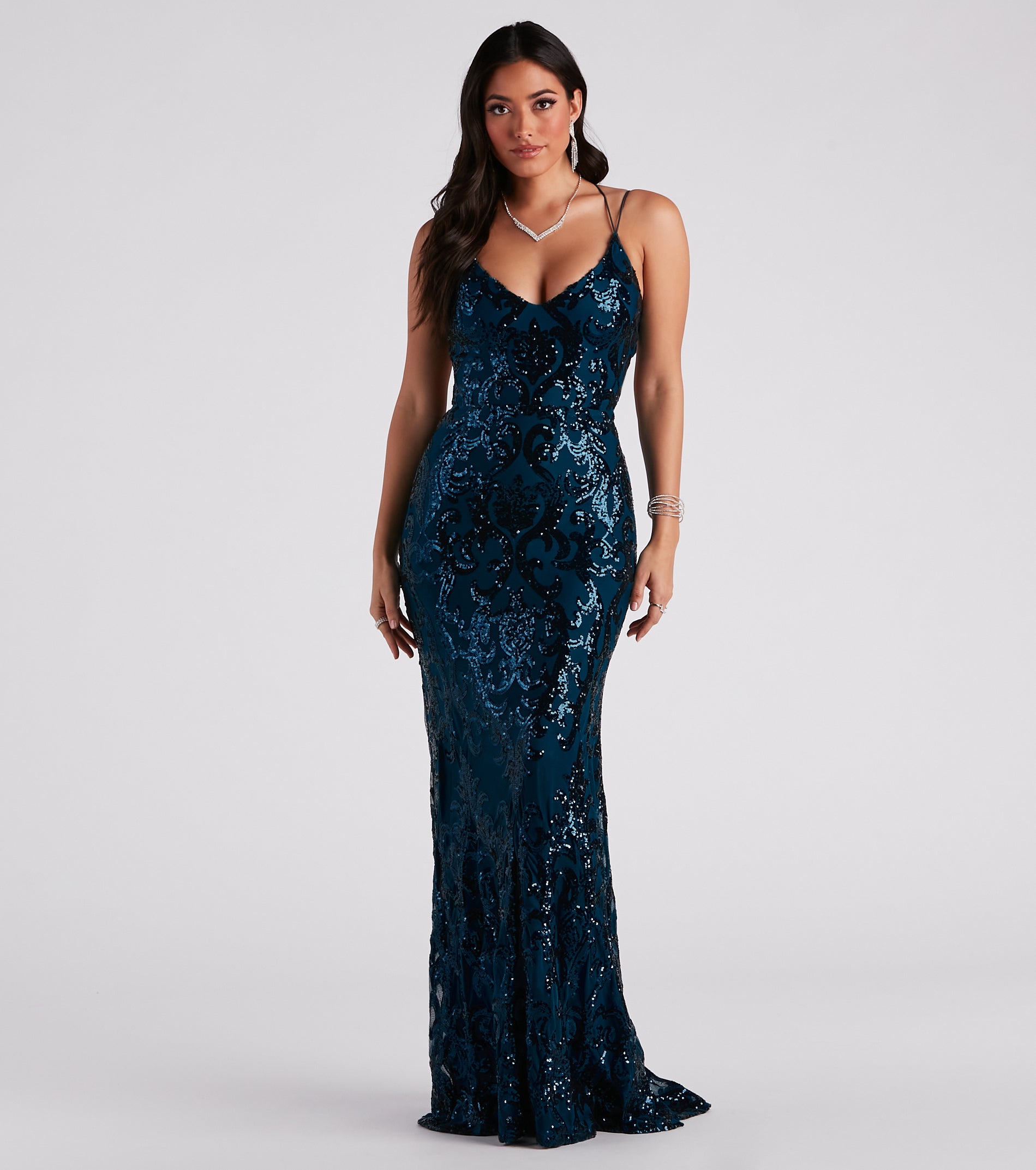 Lila Formal Open-Back Sequin Mermaid Dress - Image 52