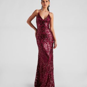 Lila Formal Open-Back Sequin Mermaid Dress - Image 48