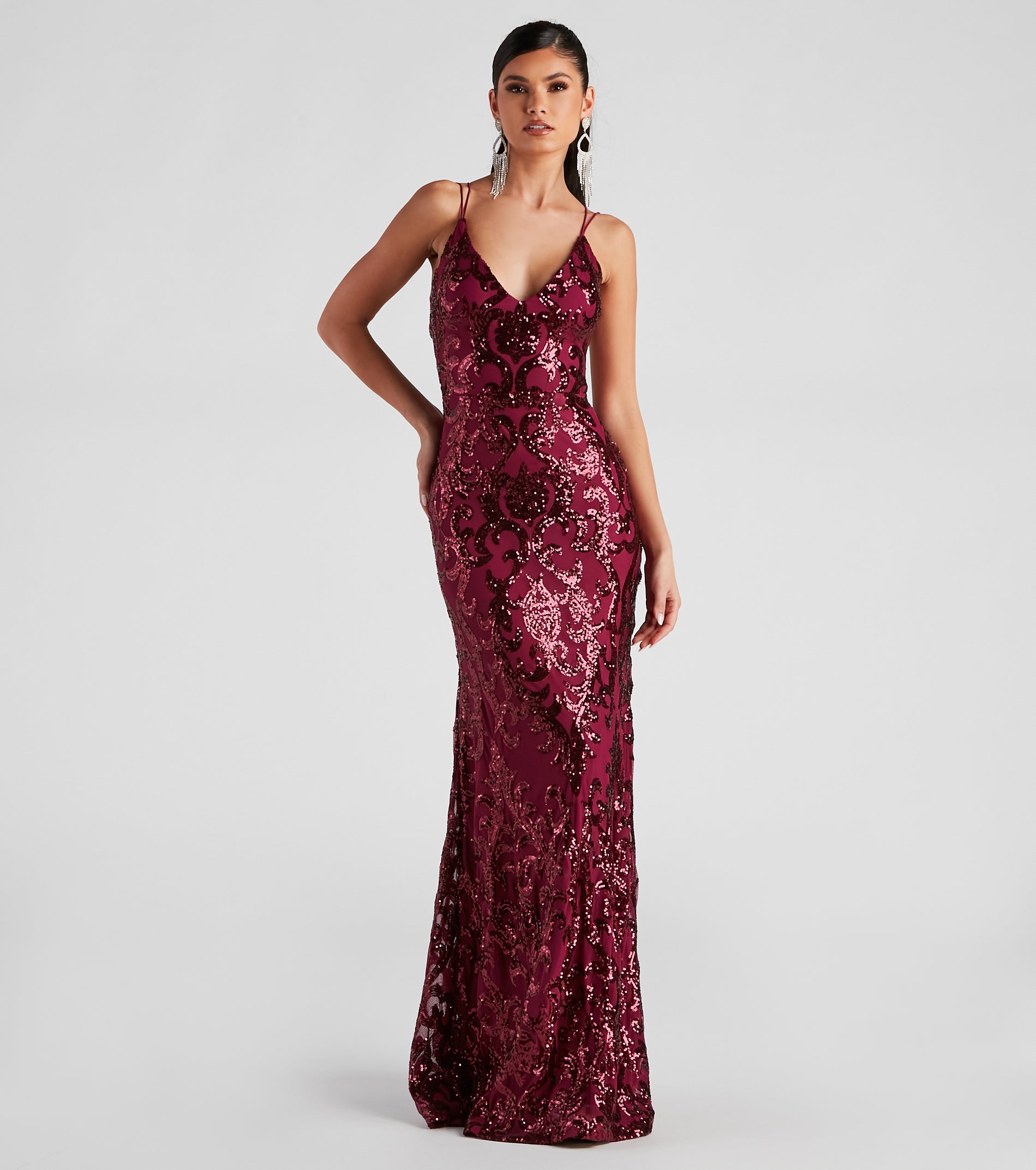 Lila Formal Open-Back Sequin Mermaid Dress - Image 48