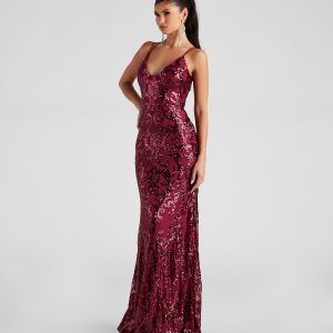 Lila Formal Open-Back Sequin Mermaid Dress - Image 50