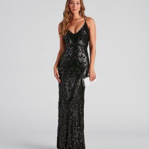 Lila Formal Open-Back Sequin Mermaid Dress - Image 44