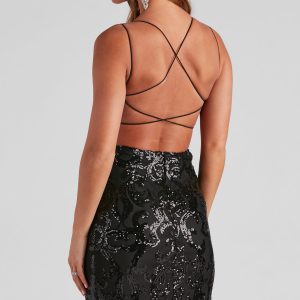Lila Formal Open-Back Sequin Mermaid Dress - Image 45