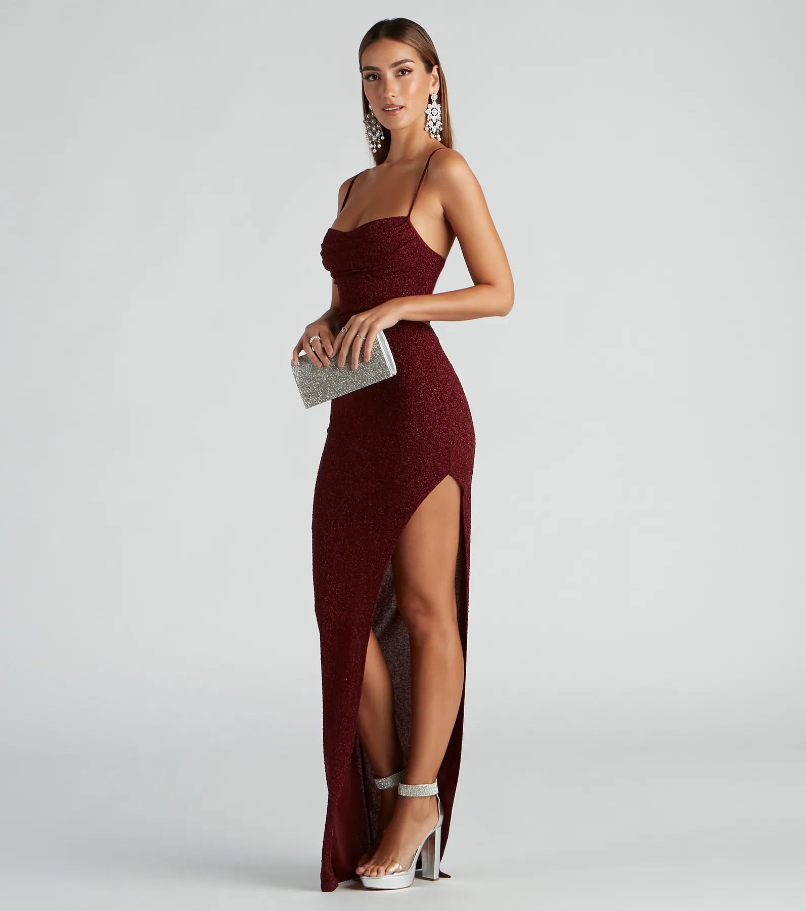 Gloria Formal Glitter Long Dress - Image 18